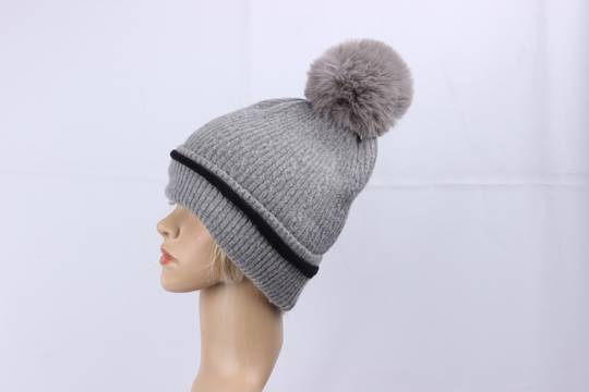 Head Start cashmere fleece lined contrast beanie grey STYLE : HS4846GRY